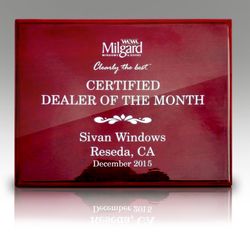 Sivan Windows and Doors - Ventura - December 2015 Milgard Platinum Dealer of the Month Awarded to Sivan Windows and Doors.