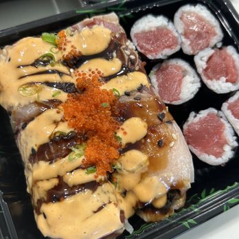 Naked Fish - Left: Naked Fish Roll Right: tuna maki - Sushi Bars Near Me - Chino Hills, California Naked Fish - Left: Naked Fish Roll Right: tuna maki - Sushi Bars Near Me - Chino Hills, California