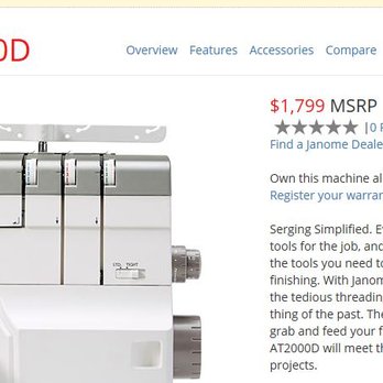 Wish Upon A Quilt - From Janome Website the Price of the machine - Fabric Stores Near Me