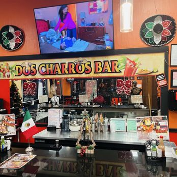 Taqueria Dos Charros - Colorful and snazzy bar. - Mexican Near Me - Daly City, California