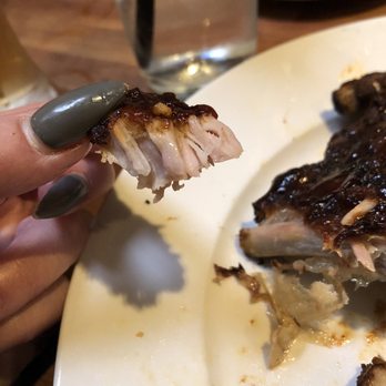 Cheddar's Scratch Kitchen - They claim these ribs are smoked, yet the meat is pale and has no hint of smoke flavor. Disappointing. - American Near Me - Chattanooga, Tennessee