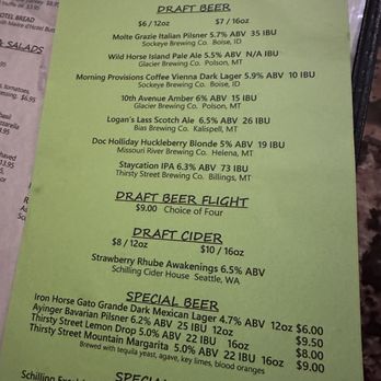 Hops Downtown Grill - Beer menu - American Near Me - Kalispell, Montana