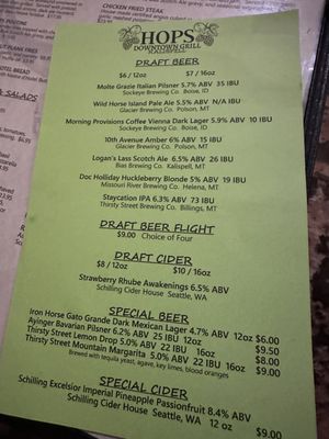 Menu photo 1 Hops Downtown Grill Kalispell, MT
