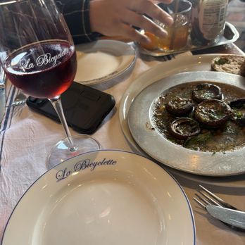 La Bicyclette - Mushrooms, rose, and iced tea - French Near Me - Carmel, California