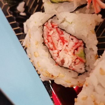 Sarku Japan - Grab a microscope to see tiny piece of avocado. - Sushi Bars Near Me - Culver City, California Sarku Japan - Grab a microscope to see tiny piece of avocado. - Sushi Bars Near Me - Culver City, California