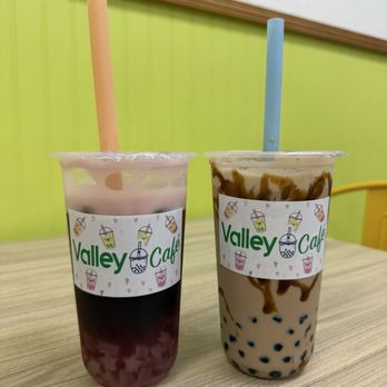 Valley Cafe  - Hibiscus tea and brown sugar milk tea - Juice Bars & Smoothies Near Me - El Monte, California