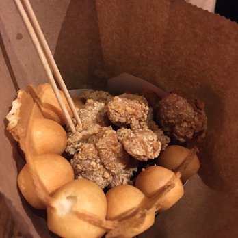 Oasis Tea Zone - Bubble waffle with Popcorn Chicken - Coffee & Tea Near Me - Seattle, Washington Oasis Tea Zone - Bubble waffle with Popcorn Chicken - Coffee & Tea Near Me - Seattle, Washington