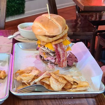 Brat House Grill - two trays of food on a table - Sandwiches Near Me - Wisconsin Dells, Wisconsin