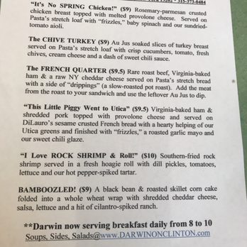 Darwin - Sandwiches Near Me - Syracuse, New York