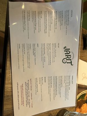 Menu photo 3 Jarit Thai Providence, RI