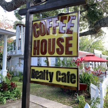Coffee House Realty Cafe - Sign. - Coffee & Tea Near Me - St. Augustine, Florida