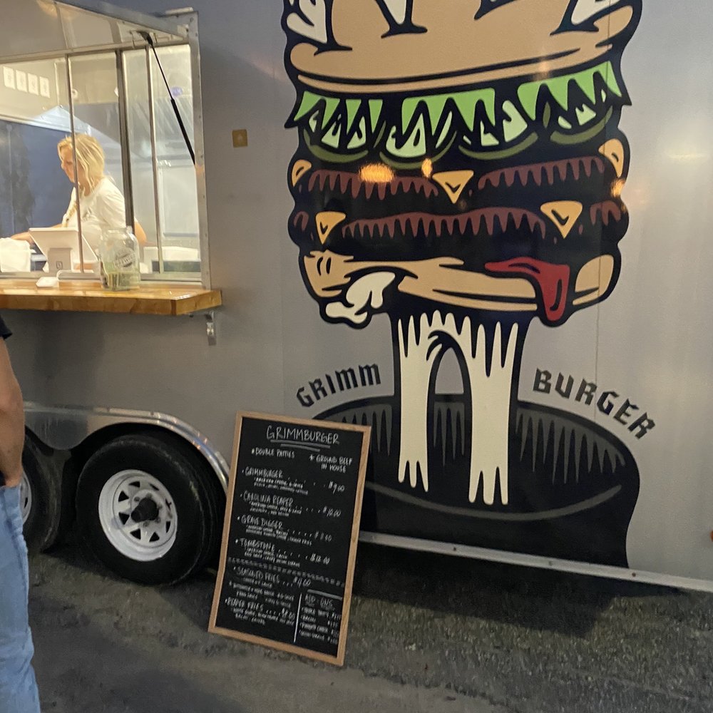 Edward Teach Brewing - Grimm Burger food truck - Breweries Near Me - Wilmington, North Carolina