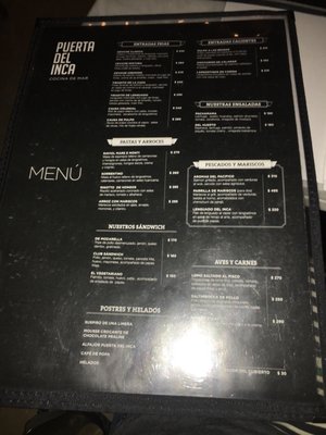 Menu photo 8 Puerta del Inca Buenos Aires, C