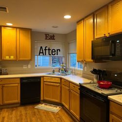 Clarity Cleans - Before and after kitchen cleaning