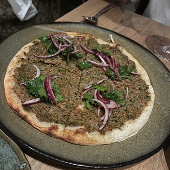 Rumi's Kitchen - Colony Square - Lamb Flatbread - Persian/Iranian Near Me - Atlanta, Georgia Rumi's Kitchen - Colony Square - Lamb Flatbread - Persian/Iranian Near Me - Atlanta, Georgia