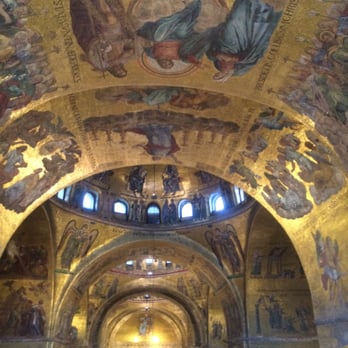 Piazza San Marco - Mosaic inside St Marks when they turn the lights on - Public Plazas Near Me - Venezia, VE
