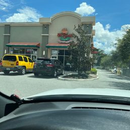 a view of a fast food restaurant