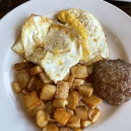 Pick 4 Breakfast - eggs, bacon, sausage and potatoes