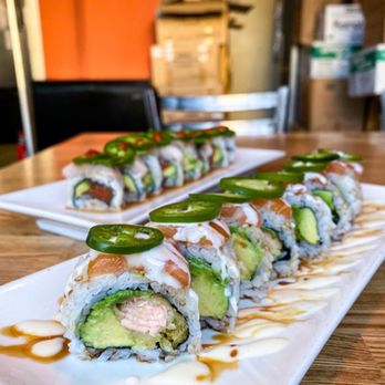 Roll Call - Salmon Double Trouble Roll - Sushi Bars Near Me - Los Angeles, California