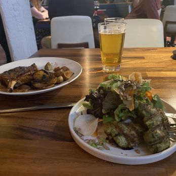 Salted Mill - Salad and pork chop - New American Near Me - Walla Walla, Washington Salted Mill - Salad and pork chop - New American Near Me - Walla Walla, Washington
