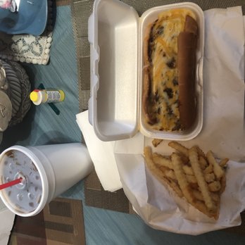Wilkin's Drive-In - Chili cheese dogs large fries and a large drink! - Burgers Near Me - Selma, California Wilkin's Drive-In - Chili cheese dogs large fries and a large drink! - Burgers Near Me - Selma, California