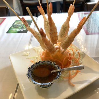 Thai Village Restaurant - Dancing prawns appetizer special - interesting presentation and taste, but still pretty good - Thai Near Me - Pleasant Hill, California Thai Village Restaurant - Dancing prawns appetizer special - interesting presentation and taste, but still pretty good - Thai Near Me - Pleasant Hill, California