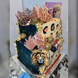 Bake My Day Too - This is mine and my husband's birthday cake from last year.