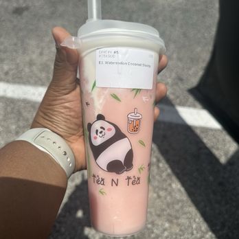 Tea N Tea - E3 Watermelon coconut slushy w/cheese foam - Bubble Tea Near Me - Florissant, Missouri Tea N Tea - E3 Watermelon coconut slushy w/cheese foam - Bubble Tea Near Me - Florissant, Missouri