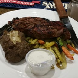 NY Strip at the Four Points Bar. NY Strip at the Four Points Bar.