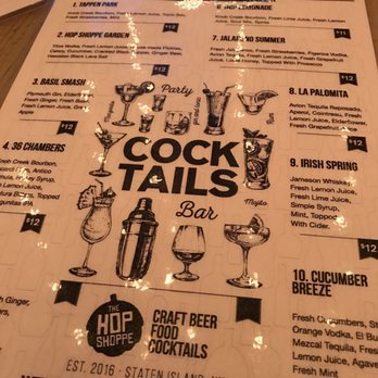 The Hop Shoppe - Cocktail menu - Gastropubs Near Me - Staten Island, New York The Hop Shoppe - Cocktail menu - Gastropubs Near Me - Staten Island, New York