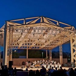 Centennial Hills Park - Amphitheatre. An event at night.