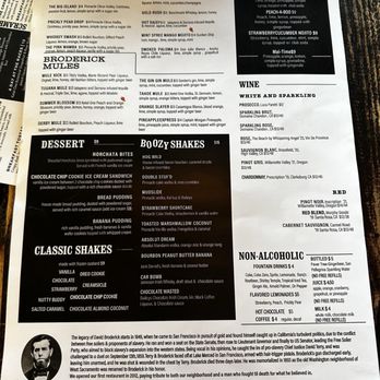 Broderick - Menu - Burgers Near Me - Walnut Creek, California Broderick - Menu - Burgers Near Me - Walnut Creek, California