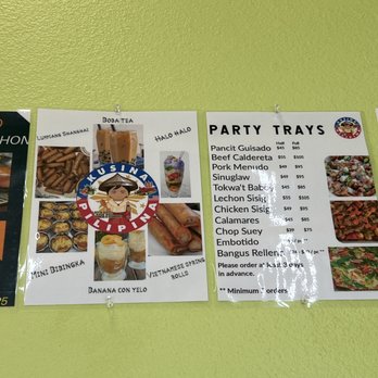 Kusina Pilipina - Party Tray Menu - Fish & Chips Near Me - Perris, California Kusina Pilipina - Party Tray Menu - Fish & Chips Near Me - Perris, California