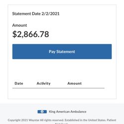 King-American Ambulance Company - This is what King American thinks I should pay