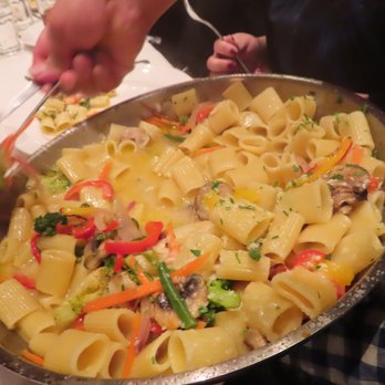 Becco - unlimited pasta - rigatoni with veggies - Italian Near Me - New York, New York Becco - unlimited pasta - rigatoni with veggies - Italian Near Me - New York, New York
