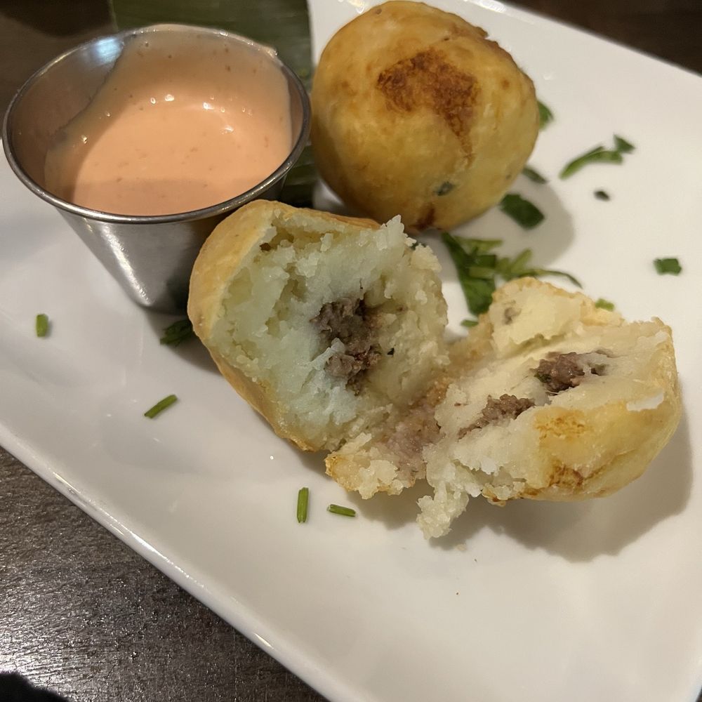 La Marginal - Rellenos De Papa - very little stuffing - Puerto Rican Near Me - San Antonio, Texas La Marginal - Rellenos De Papa - very little stuffing - Puerto Rican Near Me - San Antonio, Texas