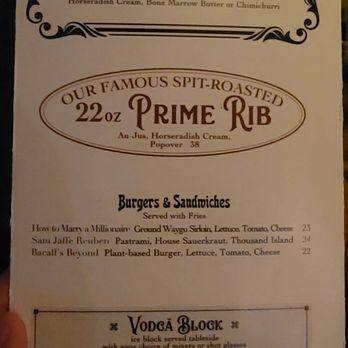 Bacall's - Menu. - New American Near Me - New York, New York Bacall's - Menu. - New American Near Me - New York, New York