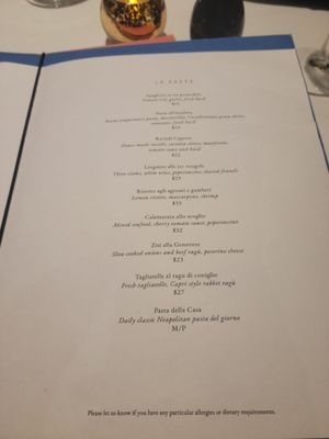 Menu photo 8 Mr. Capri New York, NY