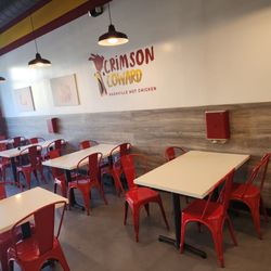Crimson Coward - Plenty of tables and chairs