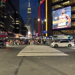 The view from the front of  the Pendry toward Madison Square garden (in the left) and the Empire State Building.