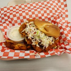 Pyre Nashville Hot Chicken - Hot plus chicken sandwich