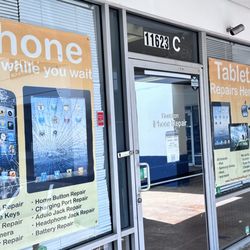 Houston iPhone Repair Store storefront on Katy Freeway -- same-day iPhone, iPad & Mac repairs. Walk-ins welcome.