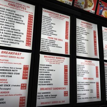 Alpha Omega - drive thru menu - American Near Me - Covina, California