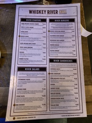 Menu photo 1 Whiskey River Grill Palo, IA