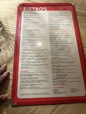 Menu photo 1 Pietro's Lodi, CA