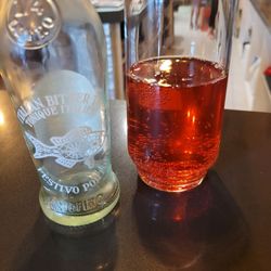 They do have alcohol, but I went with an imported Italian grapefruit soda as a palate cleanser.