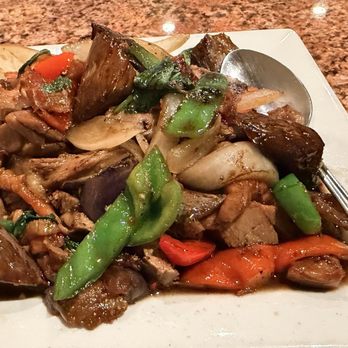 Siam Thai Cuisine - Spicy Eggplant with Duck - Thai Near Me - Reno, Nevada Siam Thai Cuisine - Spicy Eggplant with Duck - Thai Near Me - Reno, Nevada