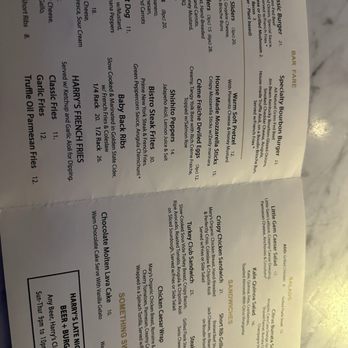 Harry's Bar - Menu - May 2026 - Sports Bars Near Me - San Francisco, California