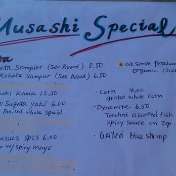 Musashi - Specials #1 - Japanese Near Me - Berkeley, California