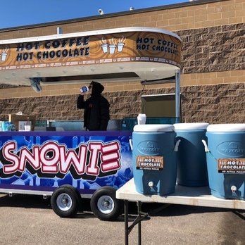 Snowie - a man standing in front of a food cart - Shaved Ice Near Me Snowie - a man standing in front of a food cart - Shaved Ice Near Me